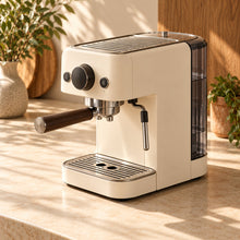 Cream countertop coffee appliance — view 2