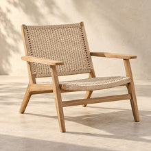 Woven outdoor lounge chair — view 1