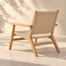Woven outdoor lounge chair — view 2