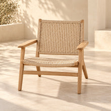 Woven outdoor lounge chair — view 3