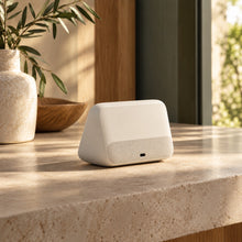 Compact tabletop smart-home control device — view 2